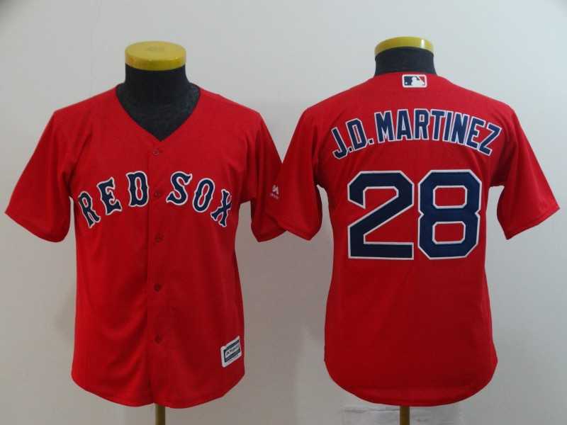 Youth Red Sox 28 J.D. Martinez Red Cool Base Jersey,We sell and wholesale Youth Red Sox 28 J.D. Martinez Red Cool Base Jersey on line form chian!